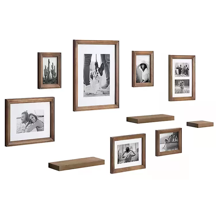 Natural 10-pc. Gallery Wall Frame and Shelf Set>Kirklands Home Fashion