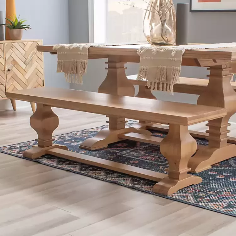 natural_pine_wood_knotted_column_bench_3.webp Natural Pine Wood Knotted Column Bench>Kirklands Home Sale