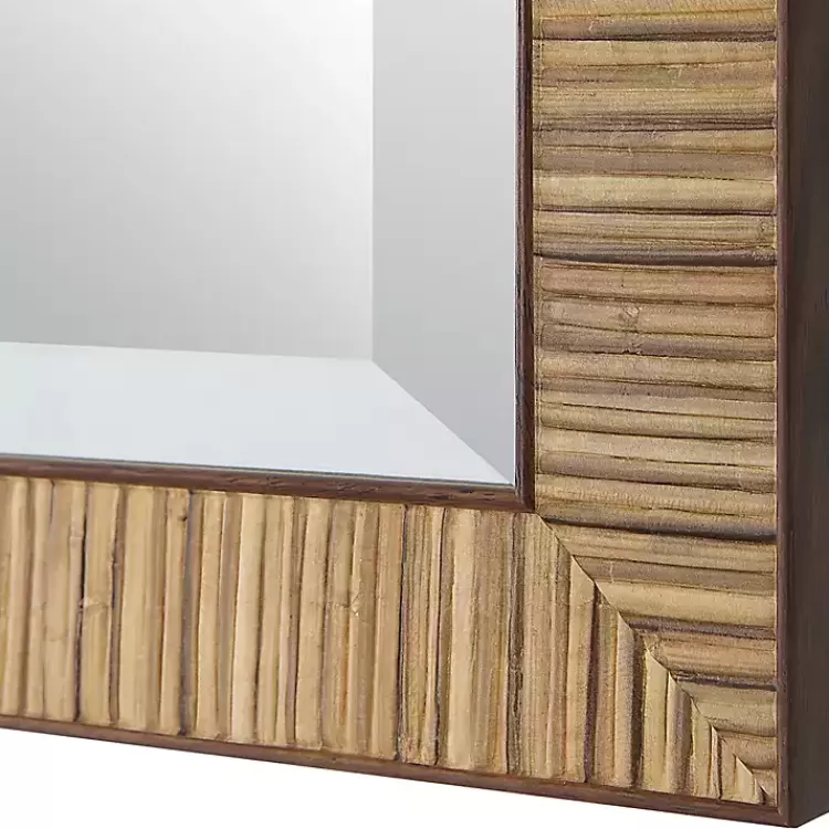 natural_rattan_beveled_wall_mirror_4.webp Natural Rattan Beveled Wall Mirror>Kirklands Home Fashion