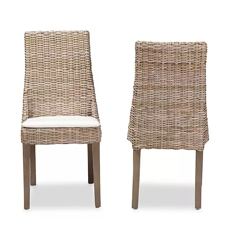 Natural Rattan High Back Dining Chairs, Set of 2>Kirklands Home Best Sale