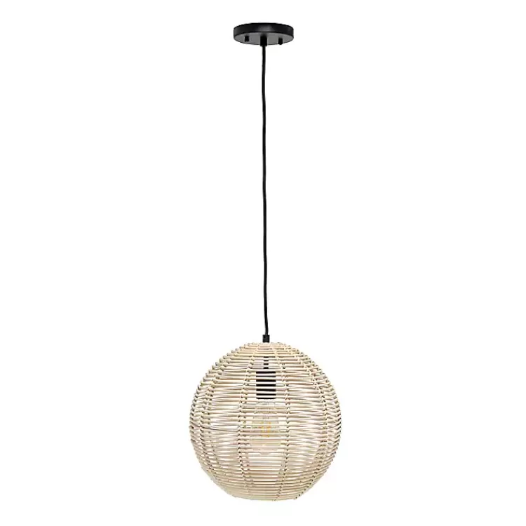 Natural Rat Sphere Pendant Light>Kirklands Home Outlet