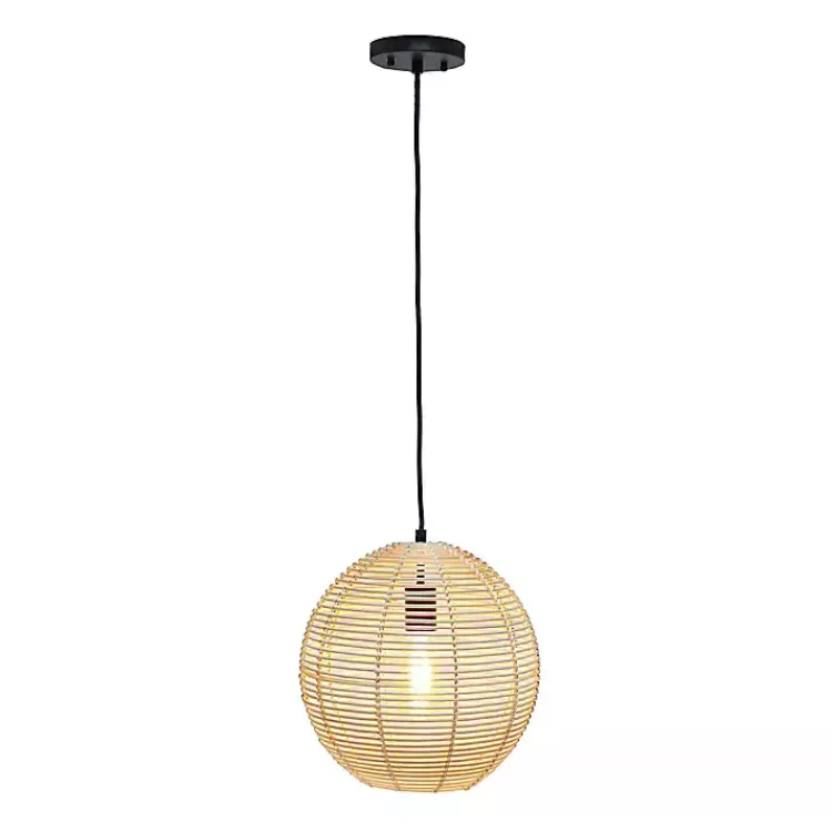 Natural Rat Sphere Pendant Light>Kirklands Home Outlet