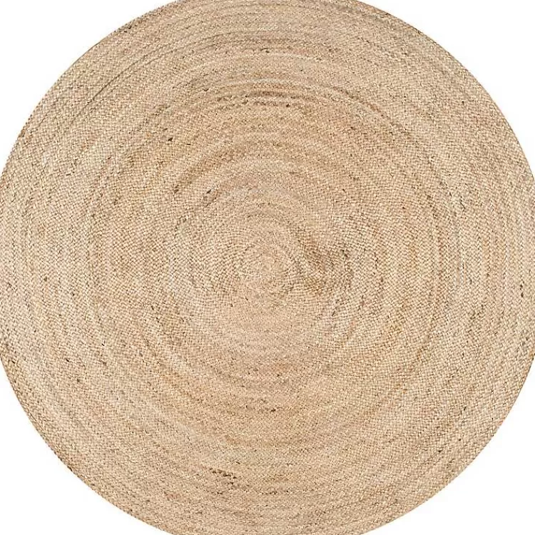 Natural Reno Woven Round Area Rug, 4 ft.>Kirklands Home New