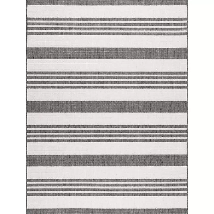 Natural Robin Stripe Outdoor Rug, 5x7>Kirklands Home Discount