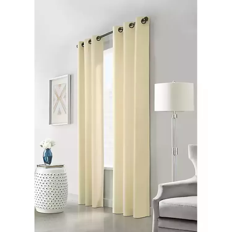 Natural Room Darkening Curtain Panel Set, 95 in.>Kirklands Home Store