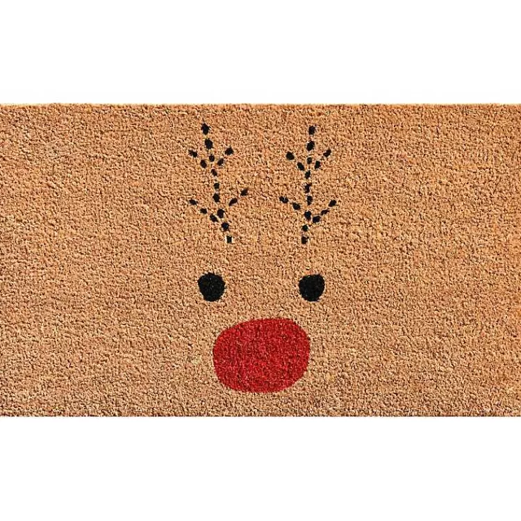 Natural Rudolph Coir and Vinyl Doormat, 29 in.>Kirklands Home Cheap