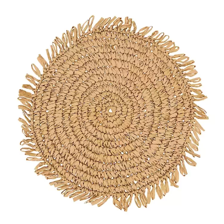 Natural Rustic Raffia Placemats, Set of 4>Kirklands Home Flash Sale