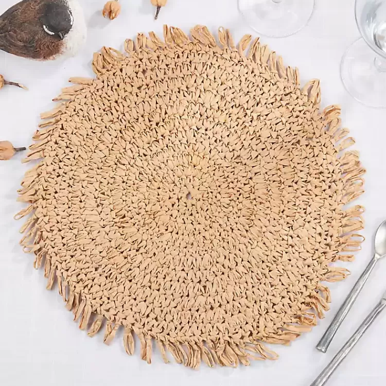 natural_rustic_raffia_placemats_set_of__3.webp Natural Rustic Raffia Placemats, Set of 4>Kirklands Home Flash Sale