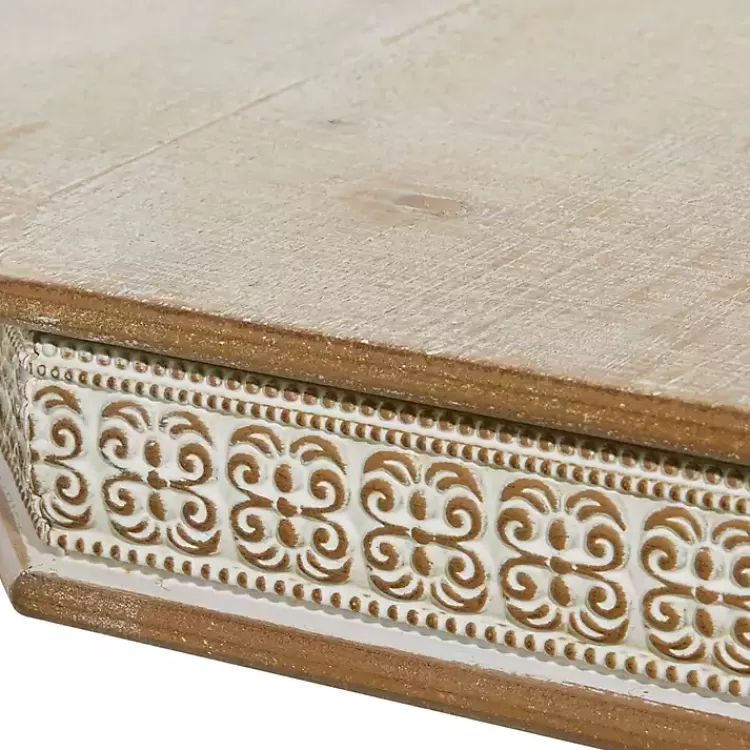 Natural Rustic Wood Octagon Accent Table>Kirklands Home Sale