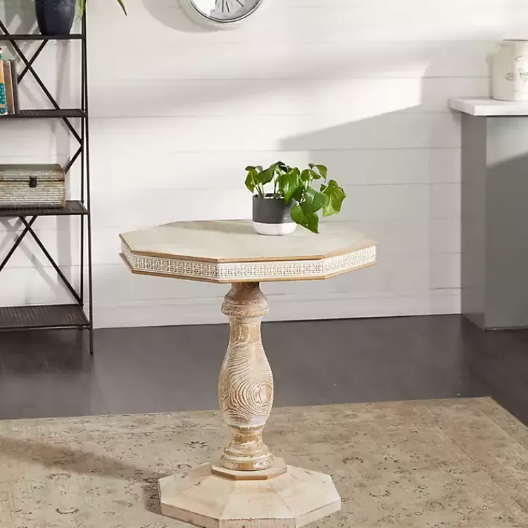 natural_rustic_wood_octagon_accent_table_3.webp Natural Rustic Wood Octagon Accent Table>Kirklands Home Sale
