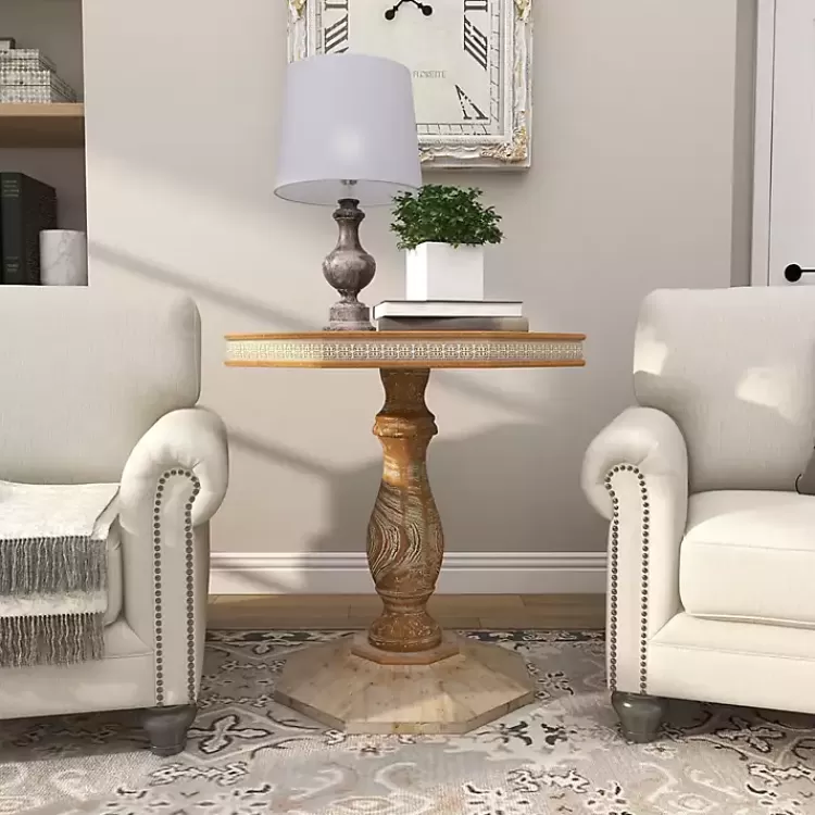 natural_rustic_wood_octagon_accent_table_8.webp Natural Rustic Wood Octagon Accent Table>Kirklands Home Sale