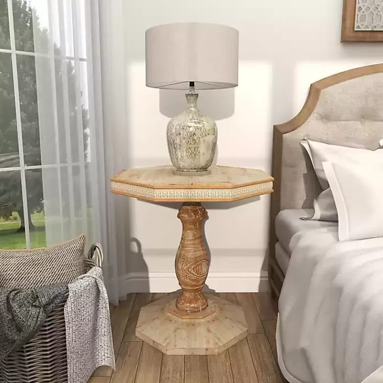 natural_rustic_wood_octagon_accent_table_9.webp Natural Rustic Wood Octagon Accent Table>Kirklands Home Sale