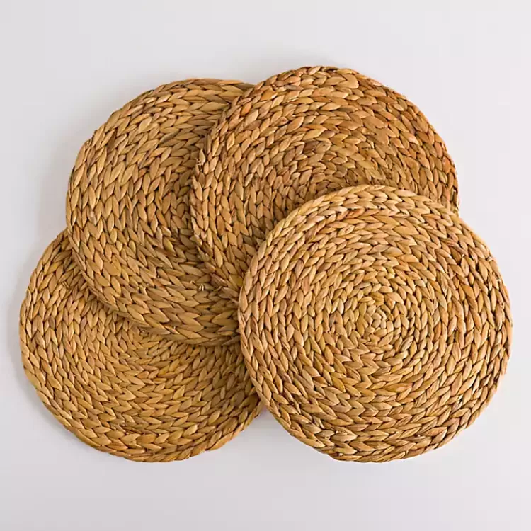 Natural Seagrass Woven Round Placemats, Set of 4>Kirklands Home Fashion