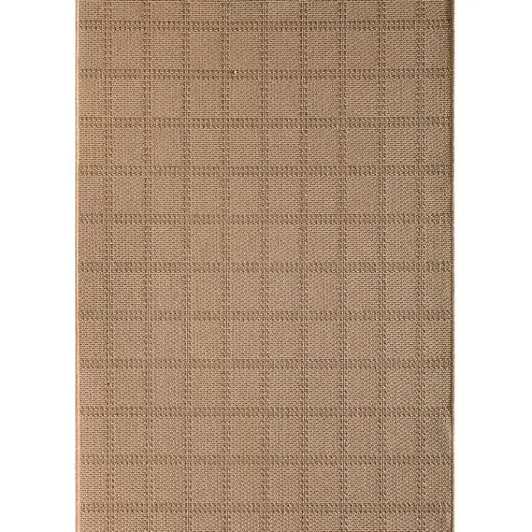 Natural Grid Outdoor Area Rug, 5x7>Kirklands Home Fashion