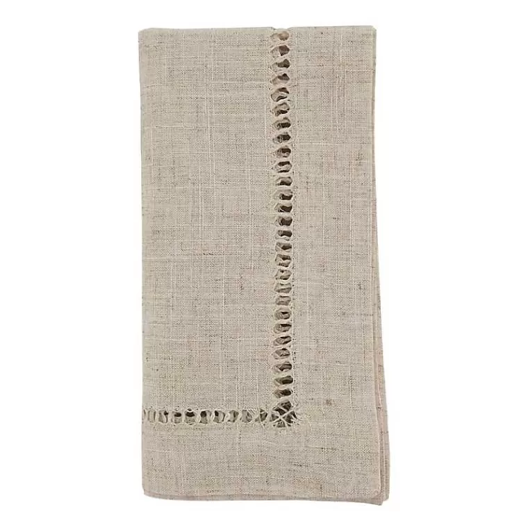 Natural Hemstitch Boarder Napkins, Set of 12>Kirklands Home Store
