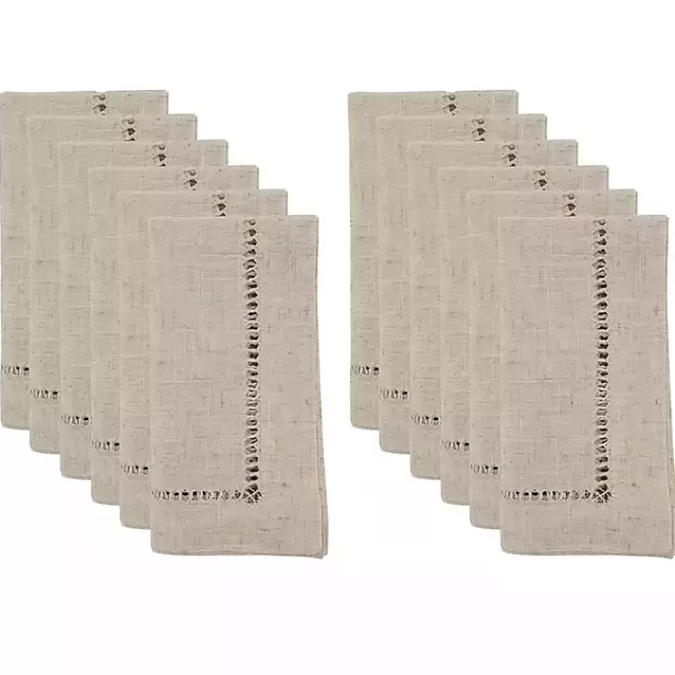 natural_tan_hemstitch_boarder_napkins_set_of__2.webp Natural Hemstitch Boarder Napkins, Set of 12>Kirklands Home Store