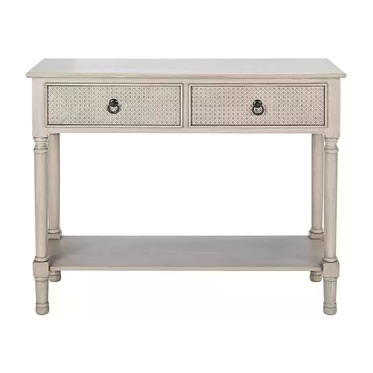 Natural Textured 2-Drawer Console Table>Kirklands Home Discount