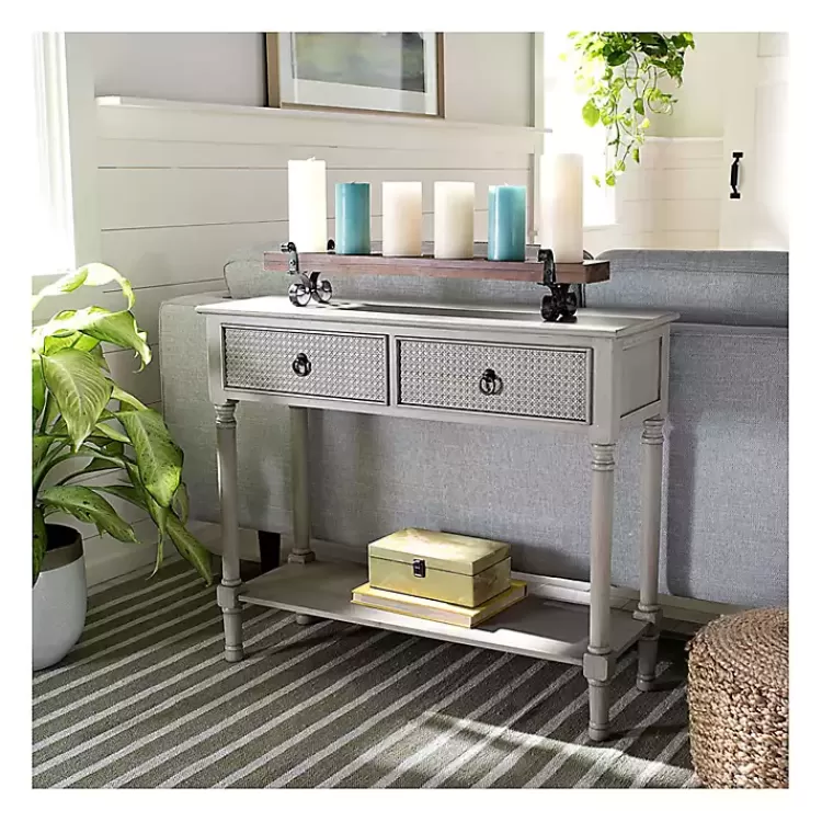 Natural Textured 2-Drawer Console Table>Kirklands Home Discount