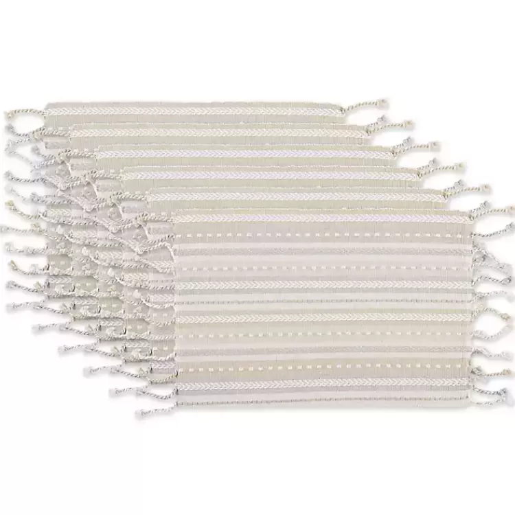 Natural Tonal Stripe Placemats, Set of 6>Kirklands Home Best Sale