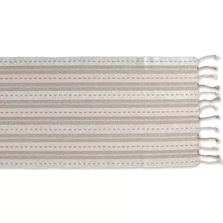 Natural Tonal Stripe Table Runner>Kirklands Home Store