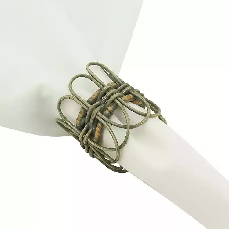 Natural Twisted Rat Napkin Rings, Set of 4>Kirklands Home Discount