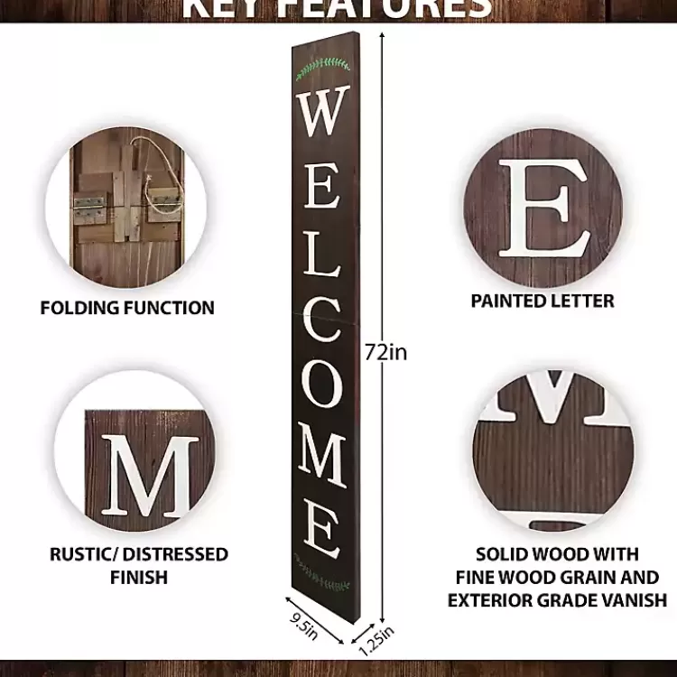 Natural Welcome Laurel Porch Board>Kirklands Home Clearance