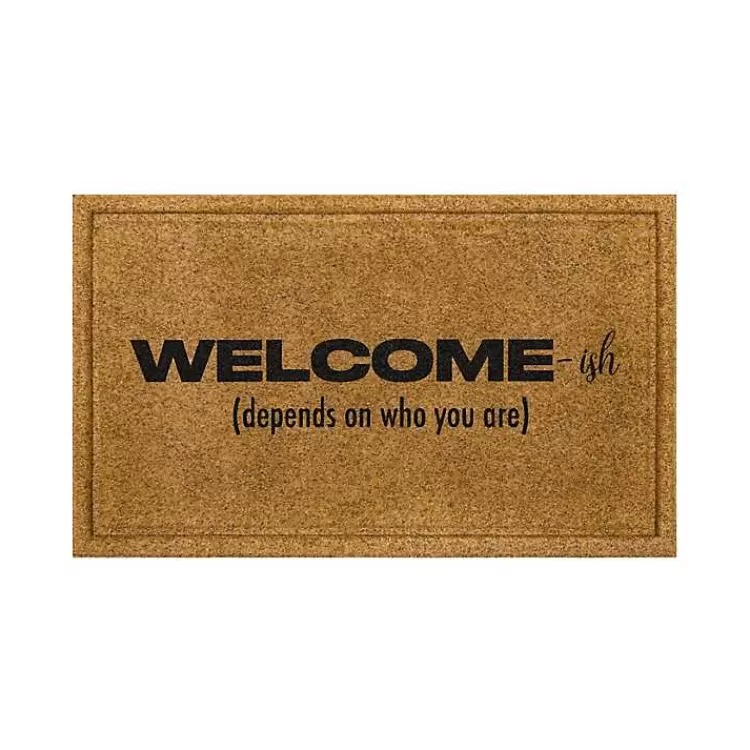 Natural Welcome-ish Doormat>Kirklands Home Fashion
