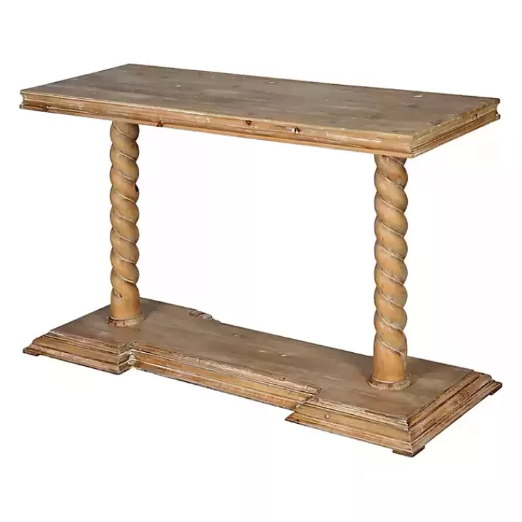 Natural Wood Carley Console Table>Kirklands Home Clearance
