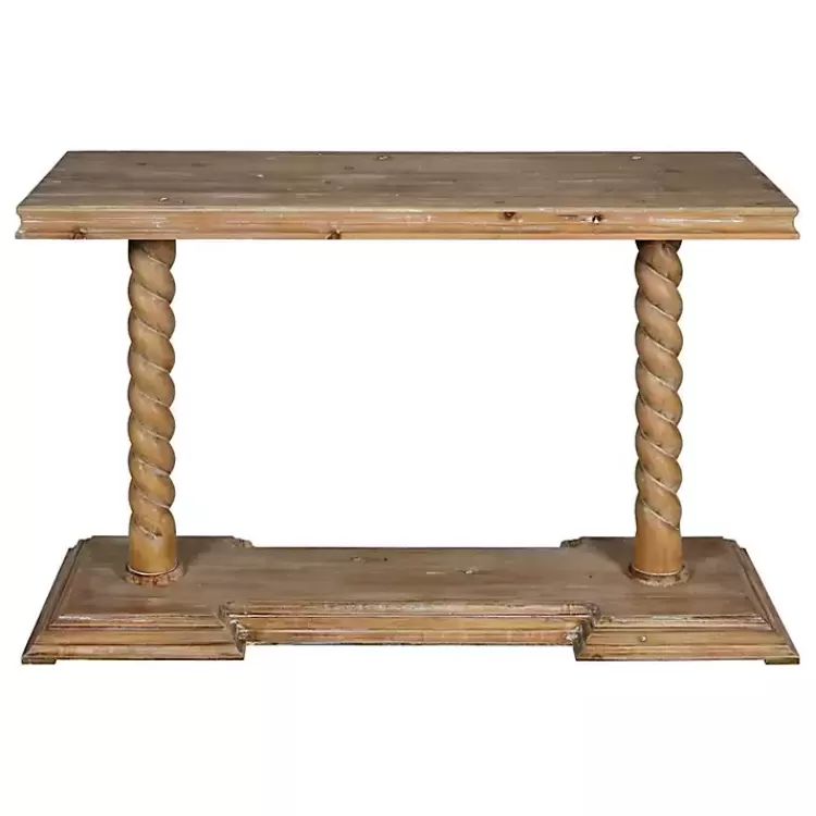 Natural Wood Carley Console Table>Kirklands Home Clearance