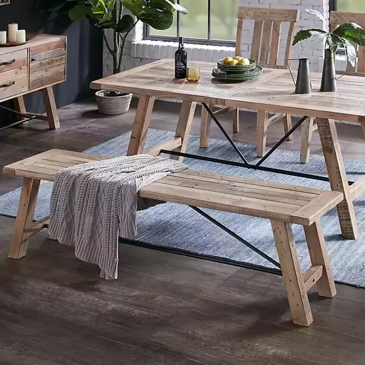 Natural Wooden Sonoma Dining Bench>Kirklands Home Best