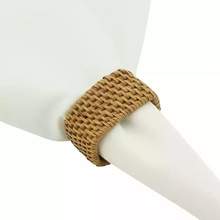 Natural Woven Rat Oval Napkin Rings, Set of 4>Kirklands Home Sale