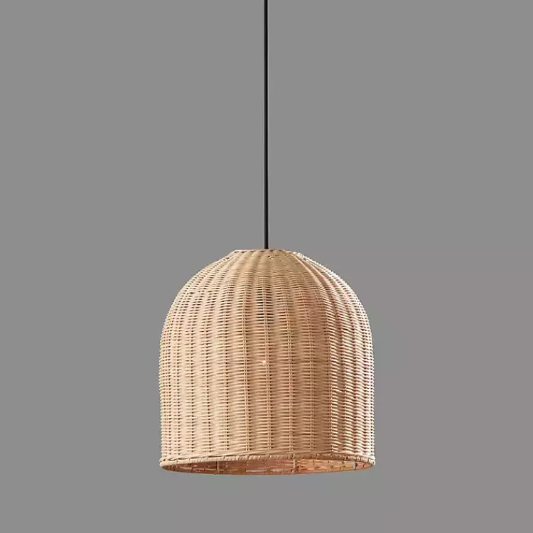 Natural Woven Rat Pendant Light>Kirklands Home Flash Sale