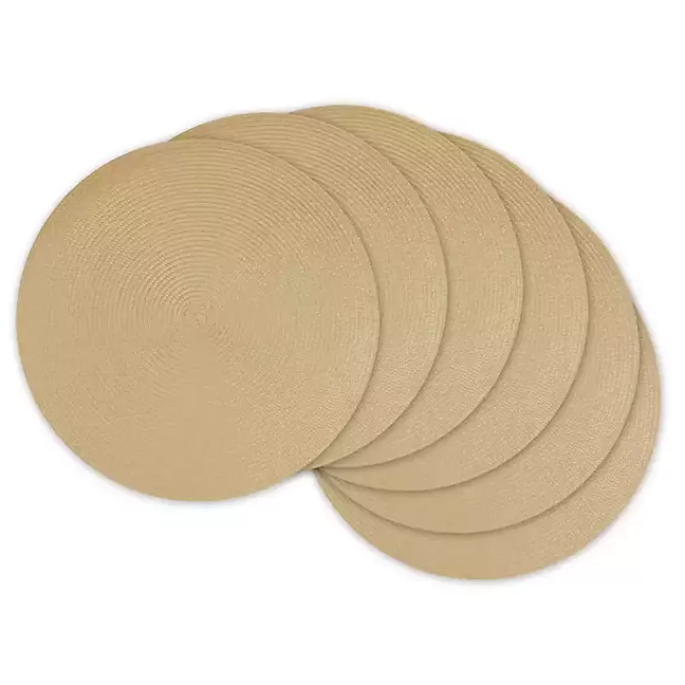 Natural Woven Round Placemats, Set of 6>Kirklands Home Online