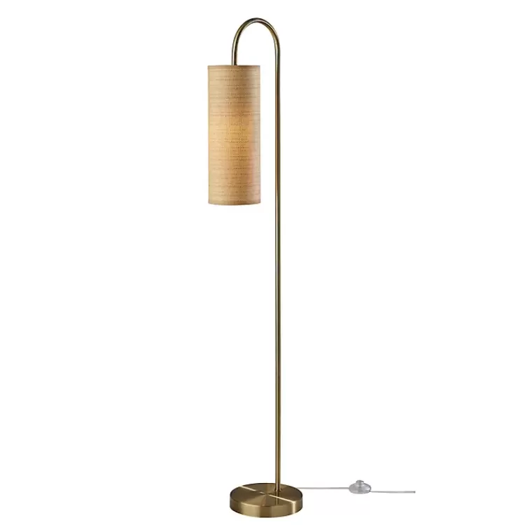 Natural Woven Shade Malina Floor Lamp>Kirklands Home Fashion