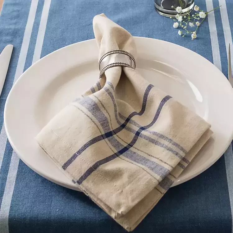Nautical French Stripe Napkins, Set of 6>Kirklands Home Sale