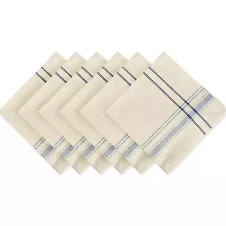 Nautical French Stripe Napkins, Set of 6>Kirklands Home Sale