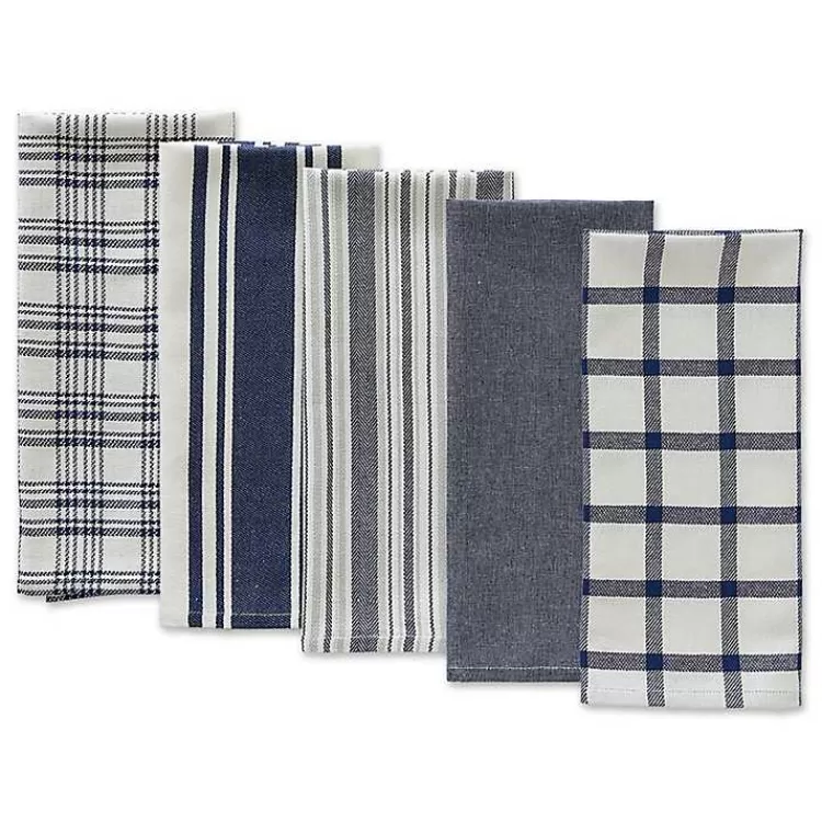Nautical Blue Woven Dish Towels, Set of 5>Kirklands Home Hot