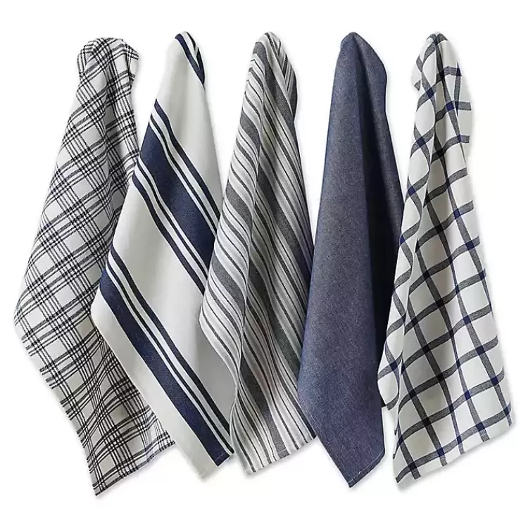 Nautical Blue Woven Dish Towels, Set of 5>Kirklands Home Hot