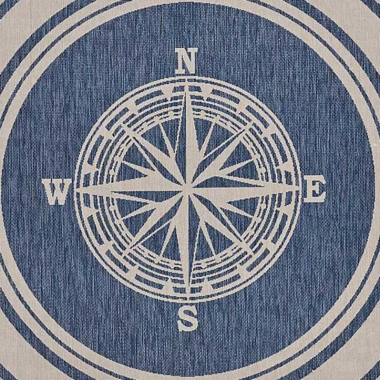 Nautical Navigation Round Outdoor Area Rug>Kirklands Home Fashion