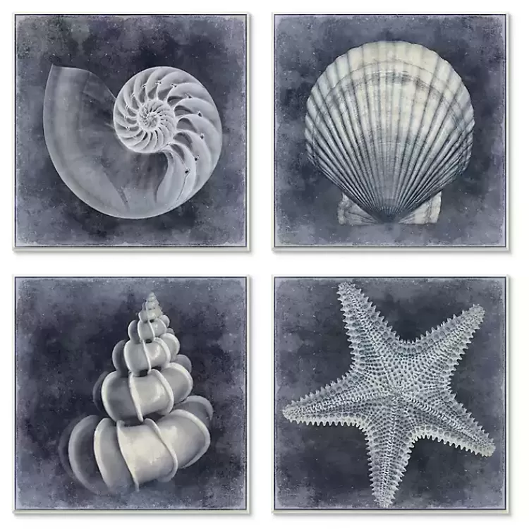 Nautical Seashells 4-pc. Canvas Art Print Set>Kirklands Home Online