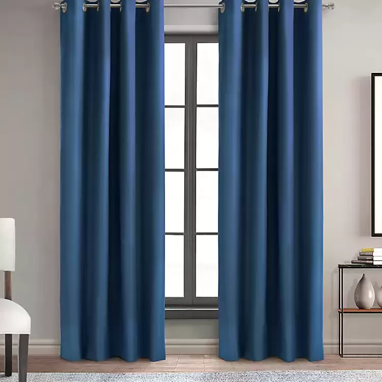 Navy Alpine Blackout Curtain Panel, 95 in.>Kirklands Home Fashion