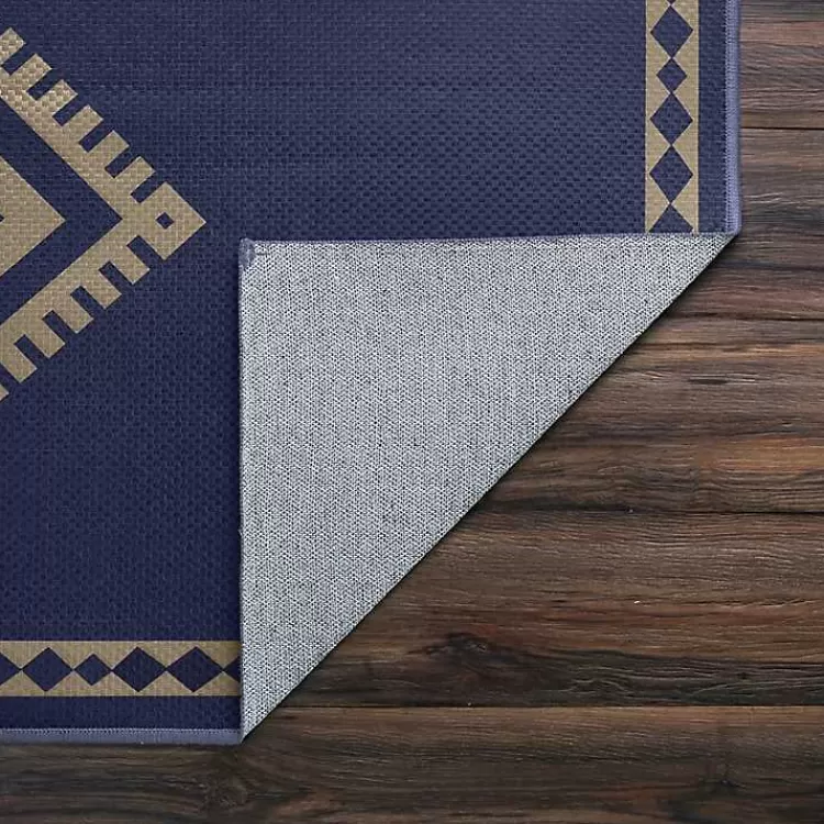 navy_and_tan_kilim_washable_area_rug_x_3.webp Navy and Tan Kilim Washable Area Rug, 5x7>Kirklands Home Online