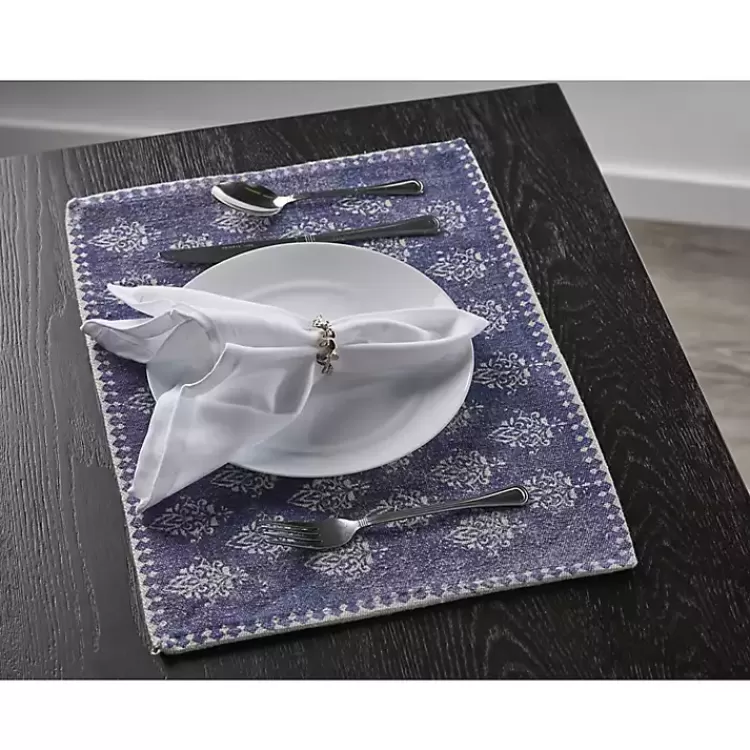 Navy and White Decorative Placemats, Set of 4>Kirklands Home Cheap