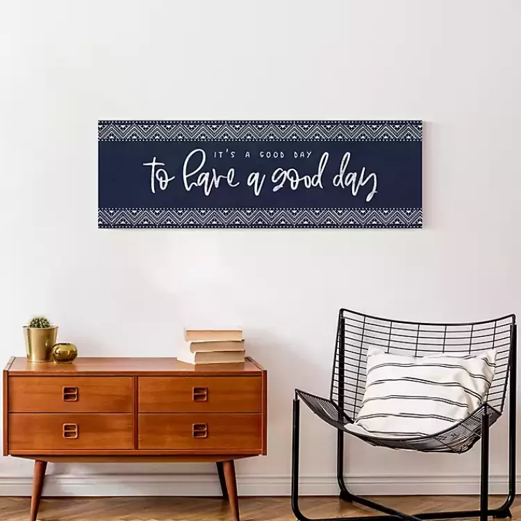 navy_and_white_good_day_canvas_art_print_3.webp Navy and White Good Day Canvas Art Print>Kirklands Home Best