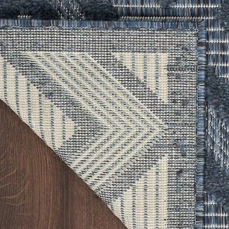 Navy Diamond Indoor/Outdoor Area Rug, 6x9>Kirklands Home Flash Sale