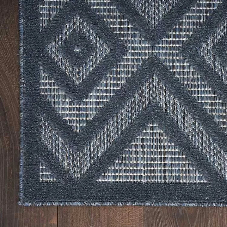 navy_blue_diamond_indooroutdoor_area_rug_x_2-1.webp Navy Diamond Indoor/Outdoor Area Rug, 6x9>Kirklands Home Flash Sale