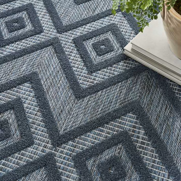 navy_blue_diamond_indooroutdoor_area_rug_x_5-1.webp Navy Diamond Indoor/Outdoor Area Rug, 6x9>Kirklands Home Flash Sale