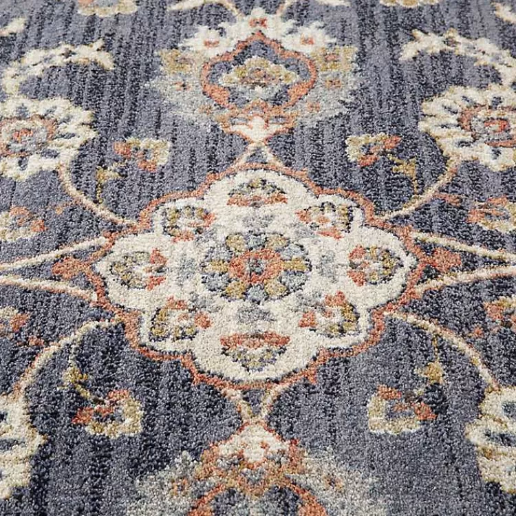 Navy Floral Area Rug, 5x8>Kirklands Home Clearance