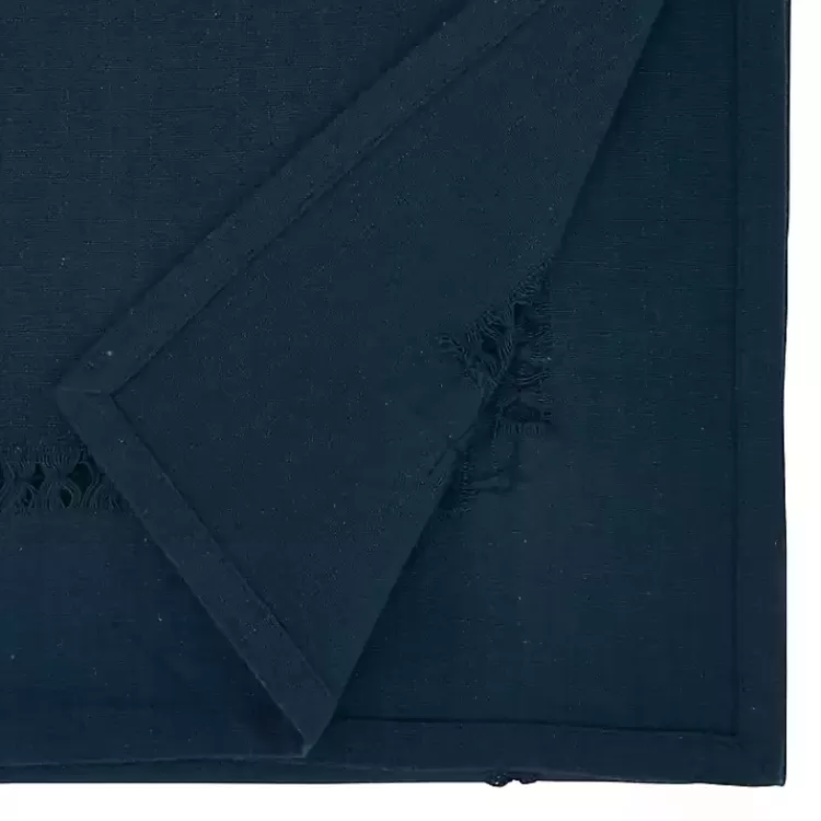 Navy Hemstitch Table Runner>Kirklands Home Discount