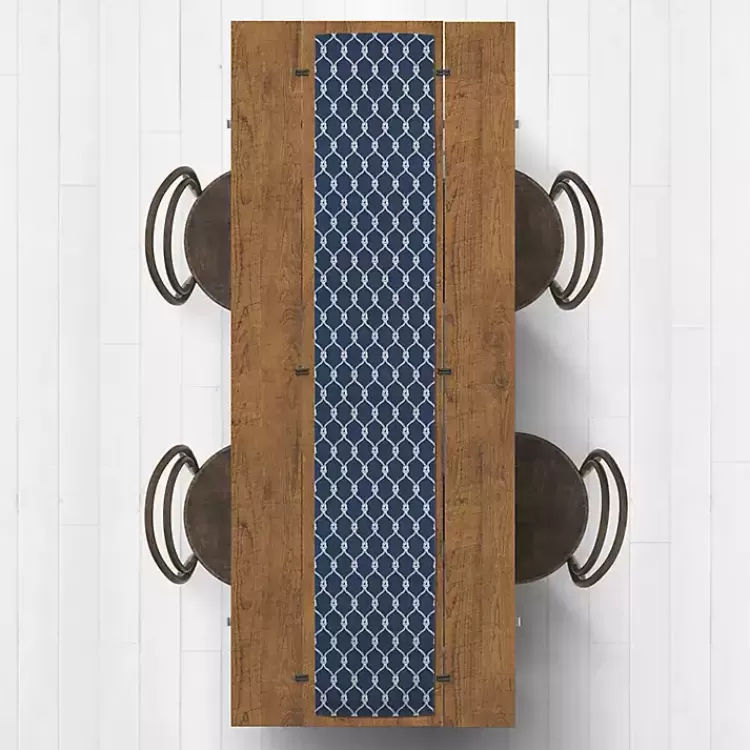 Navy Nautical Knots Table Runner, 72 in.>Kirklands Home Best Sale